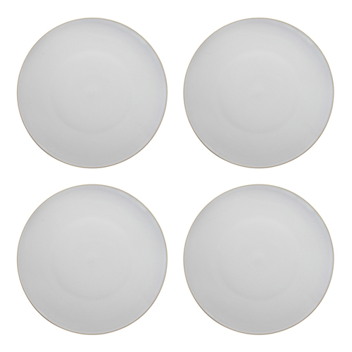 4PK Ecology 29cm Circa Dinner Plate Food/Salad Platter Stoneware - Chalk
