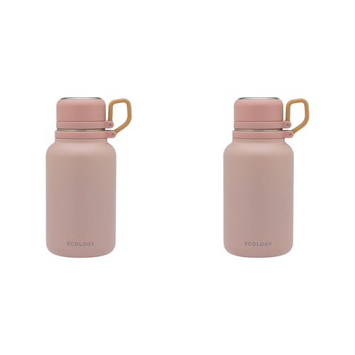 2PK Ecology Stainless Steel Esse Water Drinking Bottle 1L Blush