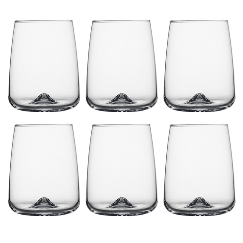 6pc Ecology Ida Stemless Wine Drinking Glasses 430ml