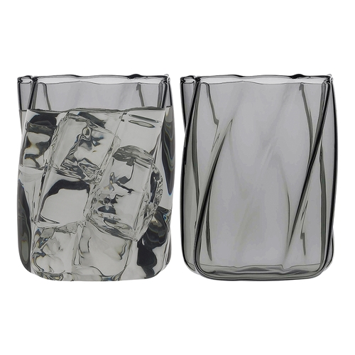 4pc Ecology Glass Aurora Tumblers Drinking Glasses 330ml/10cm Smoke