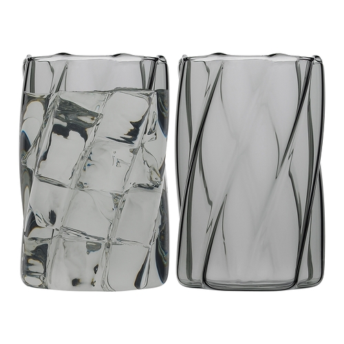 4pc Ecology Glass Aurora HiBall Tumblers Drinking Glasses 420ml/12cm Smoke