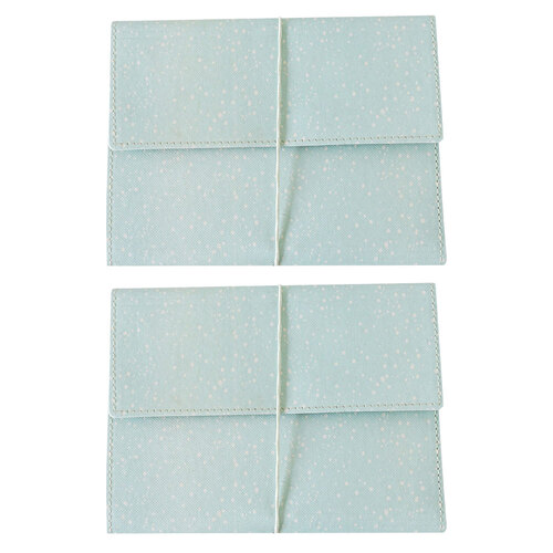 2x Rayell Nabil 16x21cm Notebook Writing Stationery - Sage Speckles