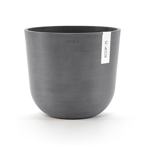 Ecopots Oslo 25cm Home Decor Garden Plant Pot Grey