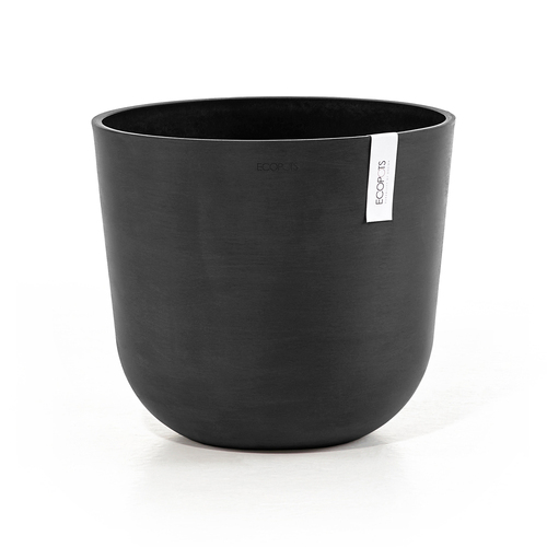 Ecopots Oslo 35cm Home Decor Garden Plant Pot Dark Grey