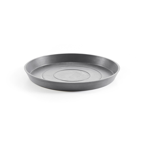 Ecopots Plant Pot Saucer Round 36.5 Grey 36.5x3.5cm
