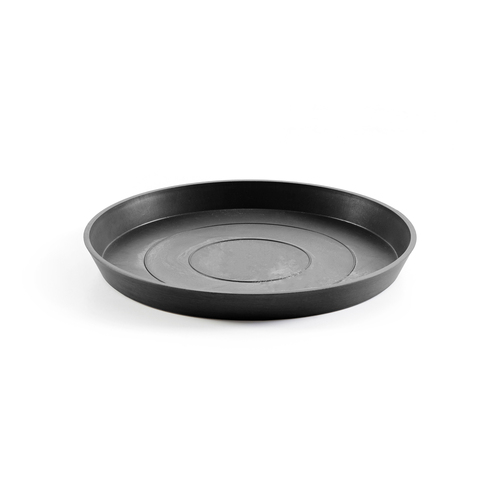 Ecopots Plant Pot Saucer Round 44.5 Dark Grey 44.5x3.5cm