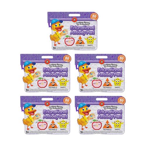5PK Learning Can Be Fun Getting Ready for Preschool Educational Activity Pad 3y+