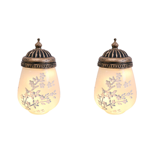 2PK LVD Lantern LED Vine Frost Decorative Lighting 14.5cm Home Decor