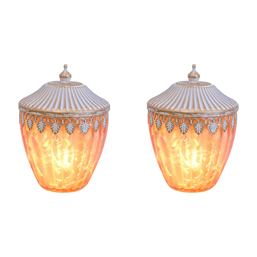 2PK LVD Lantern LED Awning Decorative Lighting 14.5cm Home Decor