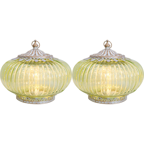 2PK LVD Lantern LED Bulce Apple Decorative Lighting 17cm Home Decor