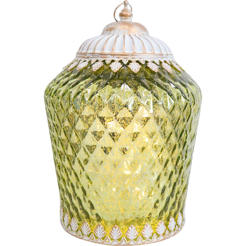 LVD Lantern LED Vintage Pistachio Decorative Lighting 22.5cm Home Decor