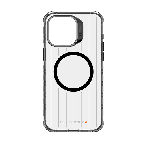 EFM Dakar Case Cover Armour w/ D3O BIO For iPhone 15 Pro Max  - Black/Clear
