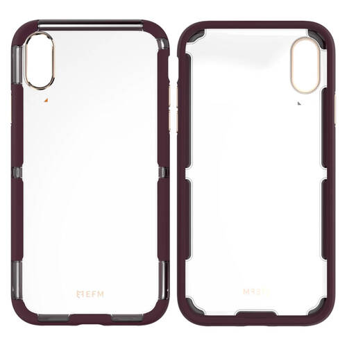 EFM Cayman D3O Case Armour For iPhone Xs Max (6.5") - Mulberry / Gold