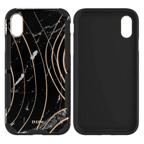 EFM Cayman InStyle D3O Case Armour For iPhone X/Xs (5.8") - Black Marble