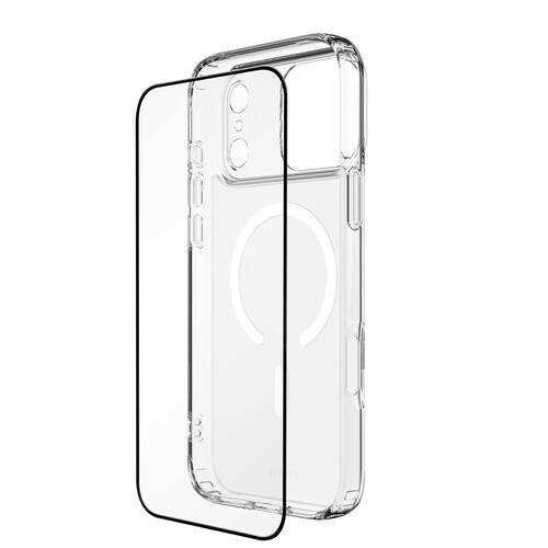 2pc EFM Case & Impact Glass Screen Protector Bundle For iPhone 17 Pro Max 6.9in