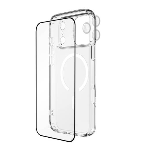 3pc EFM Case, Screen Protector & Camera Lens Bundle For iPhone 17 Pro Max 6.9in