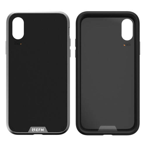EFM Verona Leather D3O Case Armour For iPhone Xs Max (6.5") - Black / Leather