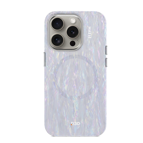 EFM Volta D3O Bio Phone Case For Apple iPhone 16 Pro Max - Mother of Pearl
