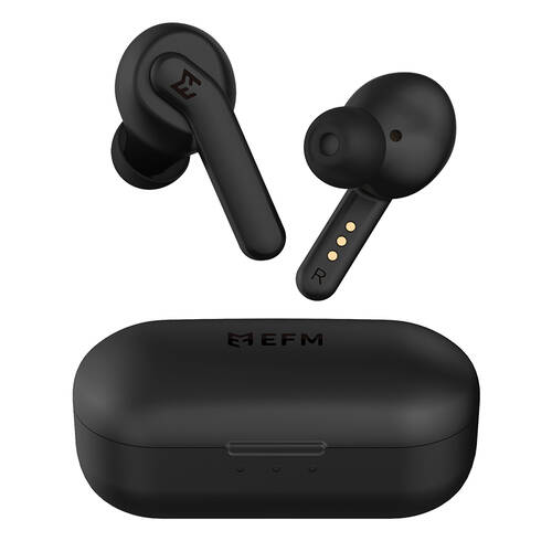 EFM TWS Andes ANC Earbuds With Active Noise Cancelling and IP54 Rating Black