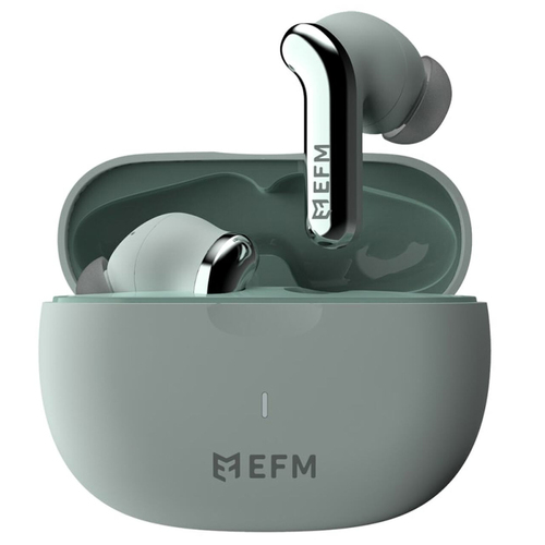EFM TWS Seattle Hybrid ANC Earbuds With Wireless Charging & IP65 Rating - Sage