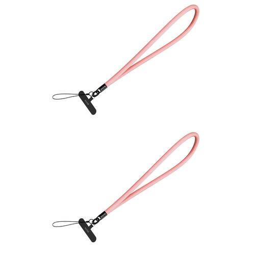 2PK EFM Ibiza Hands-Free Universal Mobile Phone Wristlet Strap Holder Pink