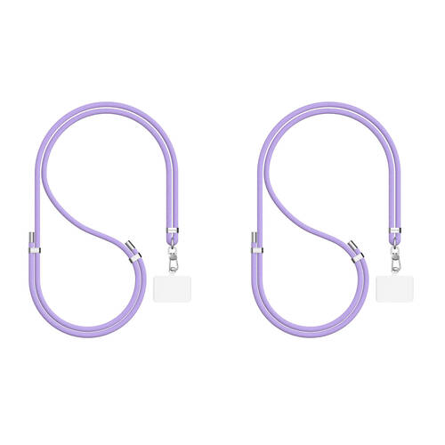2PK EFM Santorini Hands-Free Universal Mobile Phone Lanyard Holder Lavender