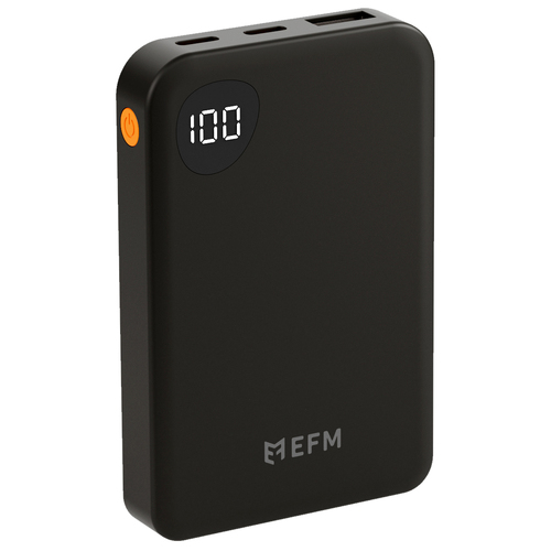 EFM Essential 5000mAh Power Bank Digital Display Universal - Black