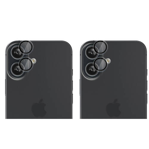 2PK EFM Aluminium/Glass Camera Lens Protector for iPhone 17 6.3in Clear