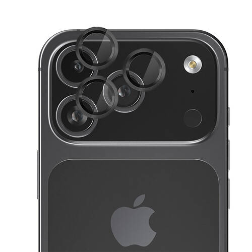 EFM Camera Lens Protector For iPhone 17 Pro 6.3in & 17 Pro Max 6.9in Carbon