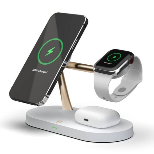 EFM FLUX 4-in-1 Charging Dock with 42W Wall Charger - Gold
