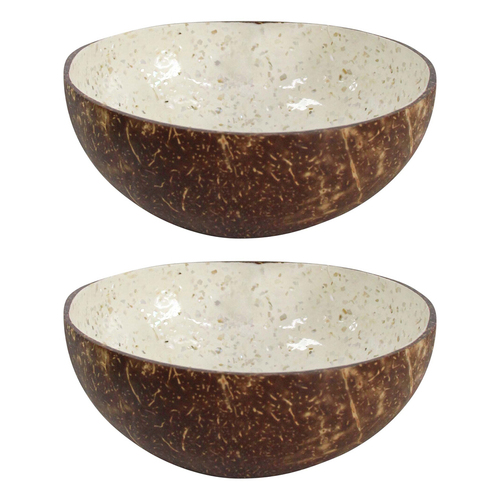 2PK LVD Orient Field 13cm Decorative Coco MOP Bowl Home Decor Round