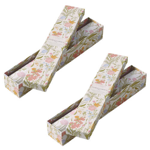 2PK Pilbeam Living Floral Garden Scented Drawer Liner 6-Sheet Rose Scent 58.5cm