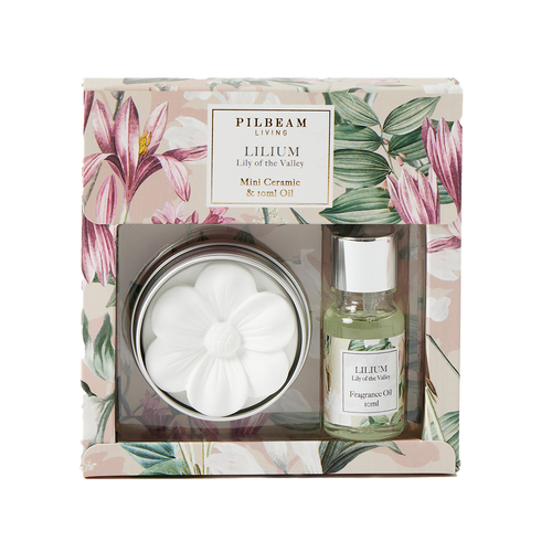2pc Pilbeam Living Lilium Disc & 10ml Spray Gift Set Lily of the Valley