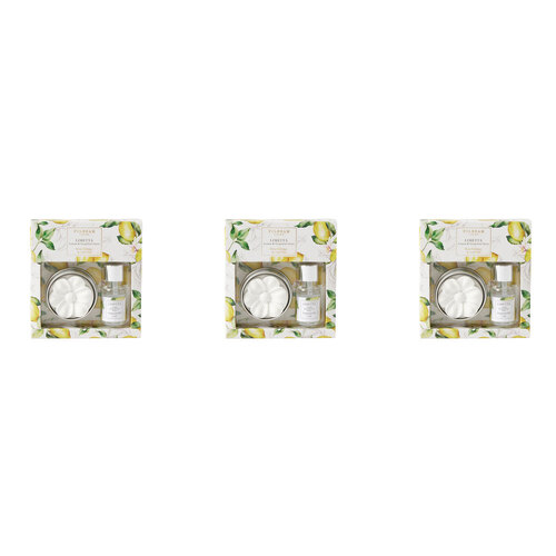 3PK Pilbeam Living Limetta Scented Disc Set Home Decor - Lemon & Grapefruit