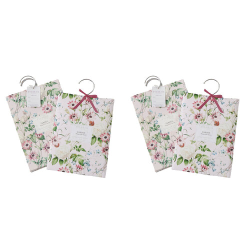 2PK 4pc Pilbeam Living Limetta Scented Hanging Sachets Set Magnolia