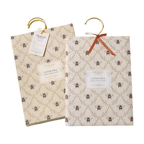 Pilbeam Living Lonicera Scented Hanging Sachet 4x60g Japan Honeysuckle 23cm