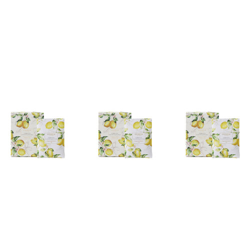 3PK 4pc Pilbeam Living Limetta Scented Mini Sachets Set - Lemon & Grapefruit