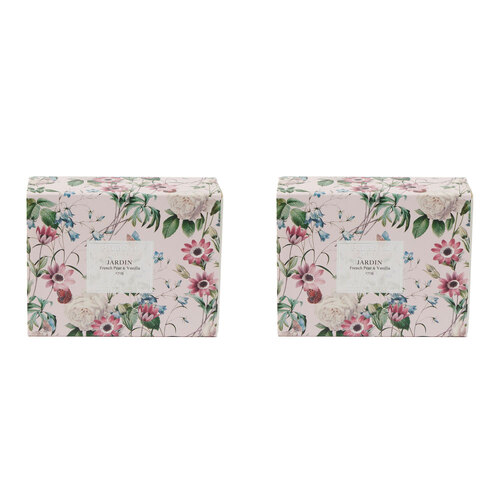 2PK 2pc Pilbeam Living Jardin Scented Soap Set - French Pear & Vanilla