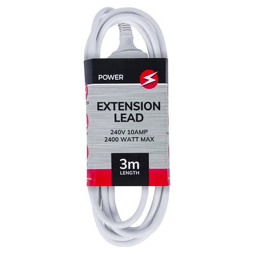 3m Power 240v Extension Lead Cable