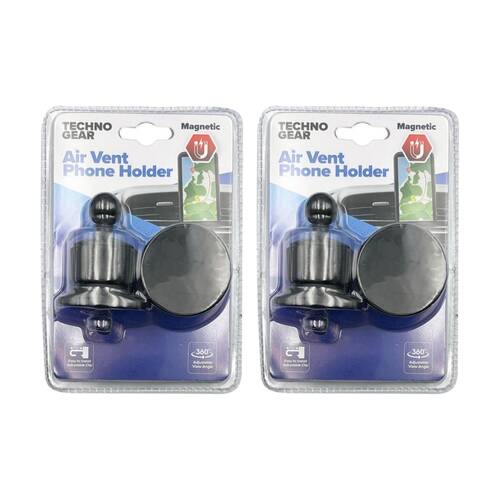 2PK TGear Universal Car Air Vent Magnetic Phone Holder 360 Degree Rotation