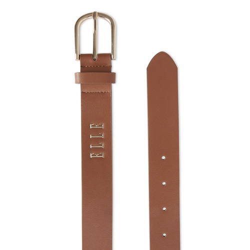 Elle Women's Elise Smart Jean Style Belt Tan Small