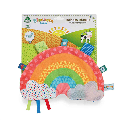 ELC Blossom Farm Rainbow Taggie Blankie Toy 0m+