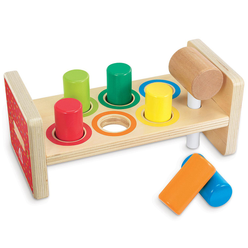 ELC Wooden Hammer Bench Kids/Childrens Toy 12m+
