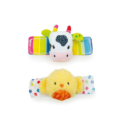 ELC Blossom Farm Baby Wrist Rattles Toy 0m+