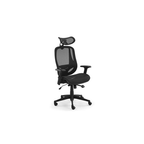 Ergolux EZ9 Ergonomic 122.5cm Mesh Computer Office Chair - Black