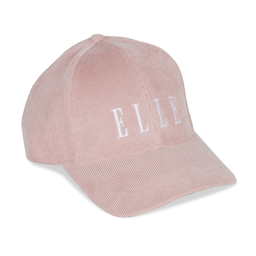 Elle Women's Corduroy Tonal Baseball Cap/Hat Pink