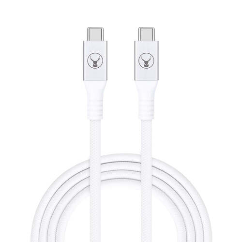 Bonelk Long-Life 2m USB Type C to USB-C 20Gbps Cable - White