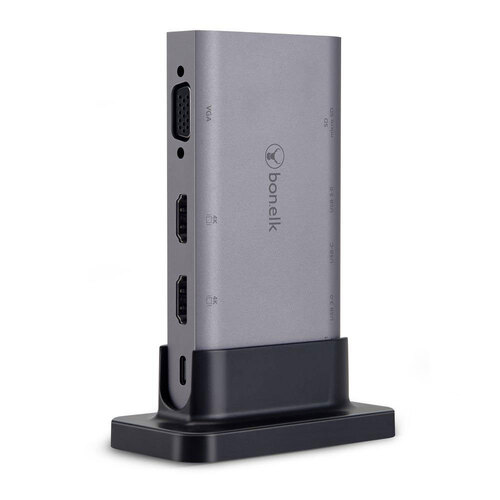 Bonelk Desktop Series 9 in 1 USB-C Multiport Hub - Space Grey