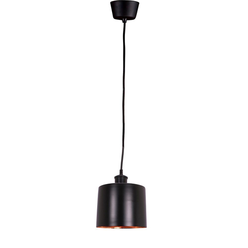 Belle Portofino Brass Ceiling Pendant Light Hanging Decor Small 18cm Black