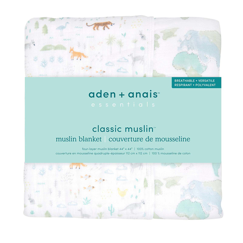 Aden Anais Classic Dream 112cm 100% Cotton Muslin Baby Blanket